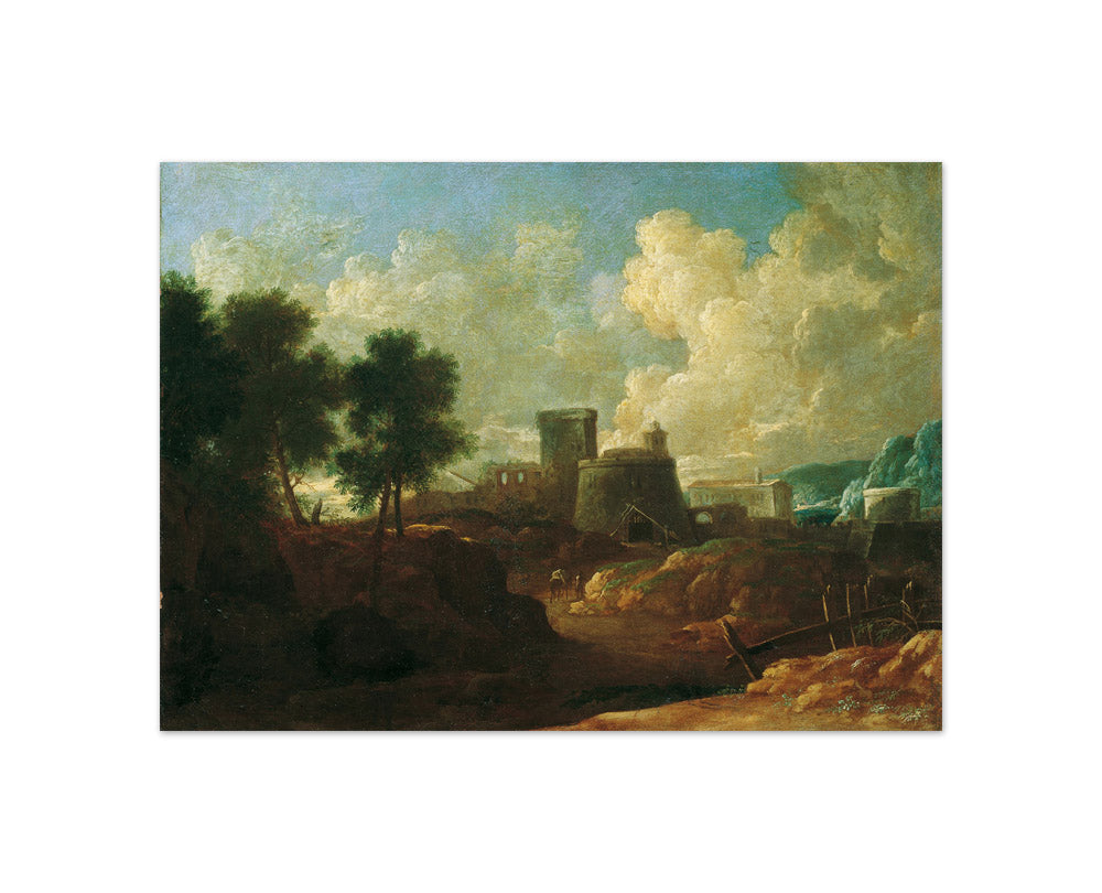 River landscape by Ignaz Flurer - Compact / Full Bleed / No Frame