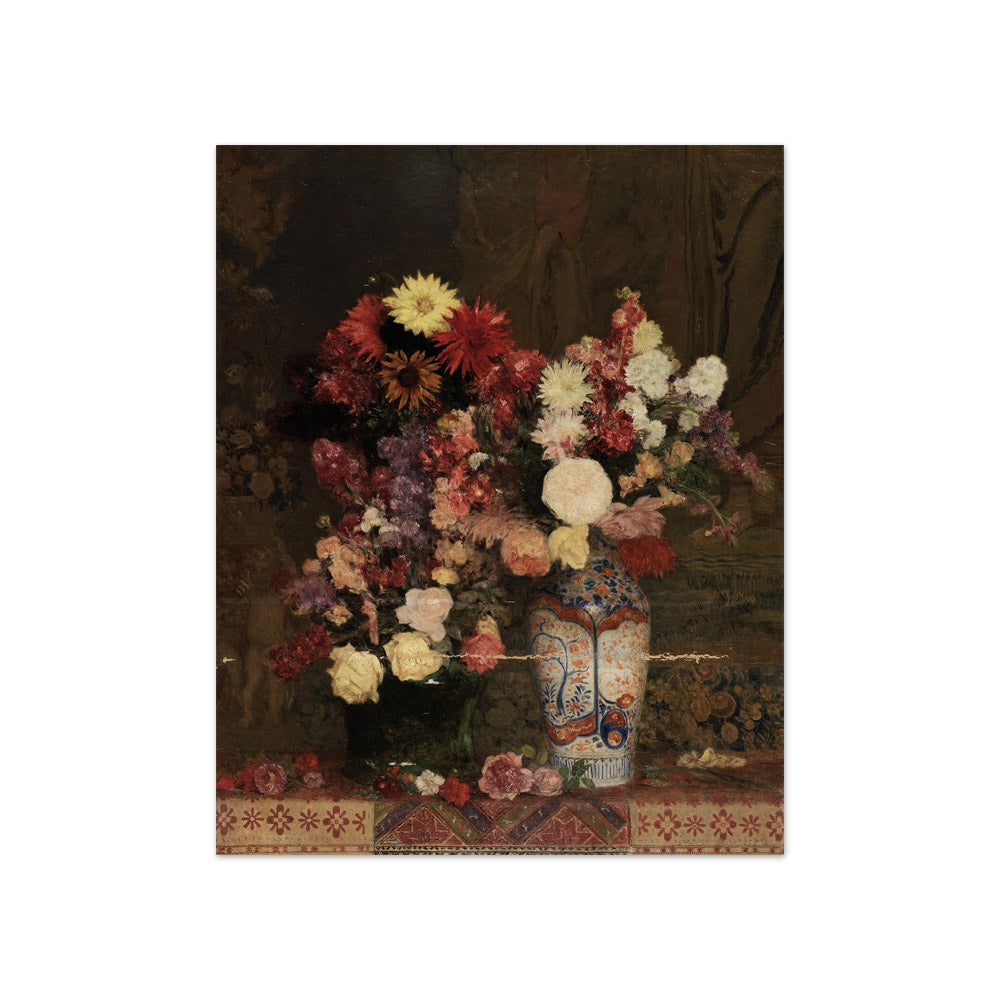 Autumn flowers with vase by Franz Rumpler - Compact / Full Bleed / No Frame