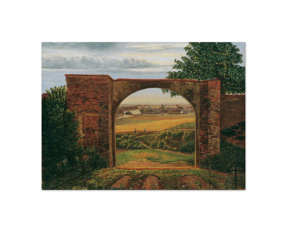 The Cemetery Gate (Cemetery near Vienna) by Thomas Ender - Compact / Full Bleed / No Frame