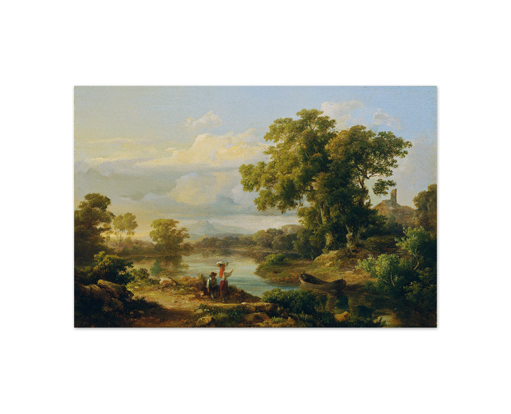 Spring by the River by Károly Markó the Elder - Compact / Full Bleed / No Frame