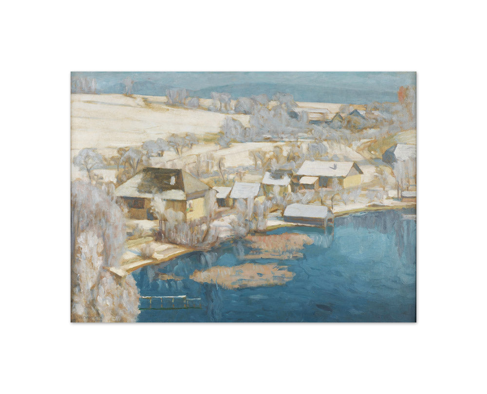 Underbook Mountain in Winter II by Walther Gamerith - Compact / Full Bleed / No Frame