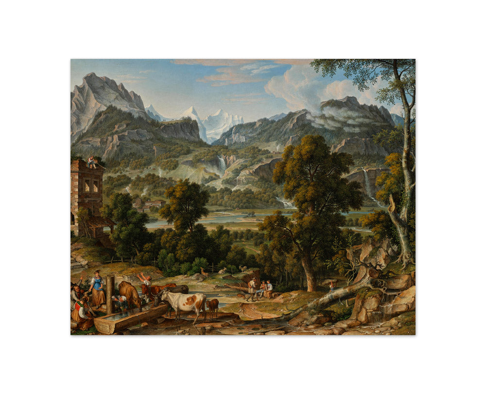 The Bernese Oberland by Josef Anton Koch - Compact / Full Bleed / No Frame