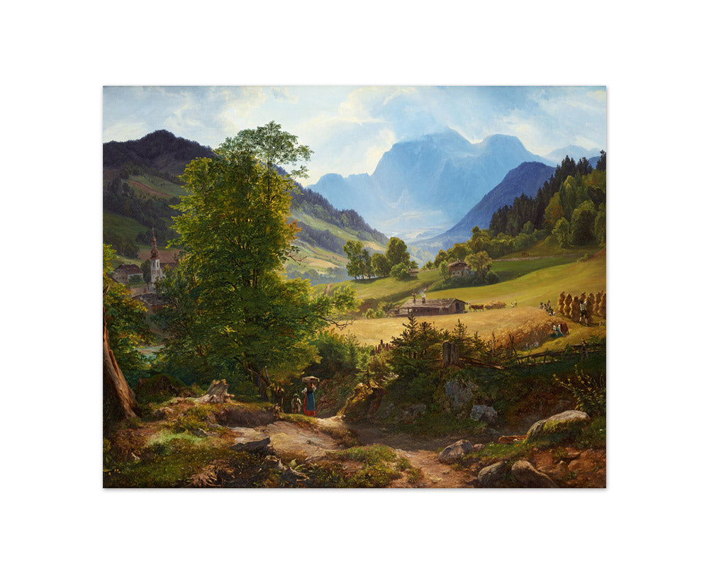 The Ramsau near Berchtesgaden by Friedrich Loos - Compact / Full Bleed / No Frame