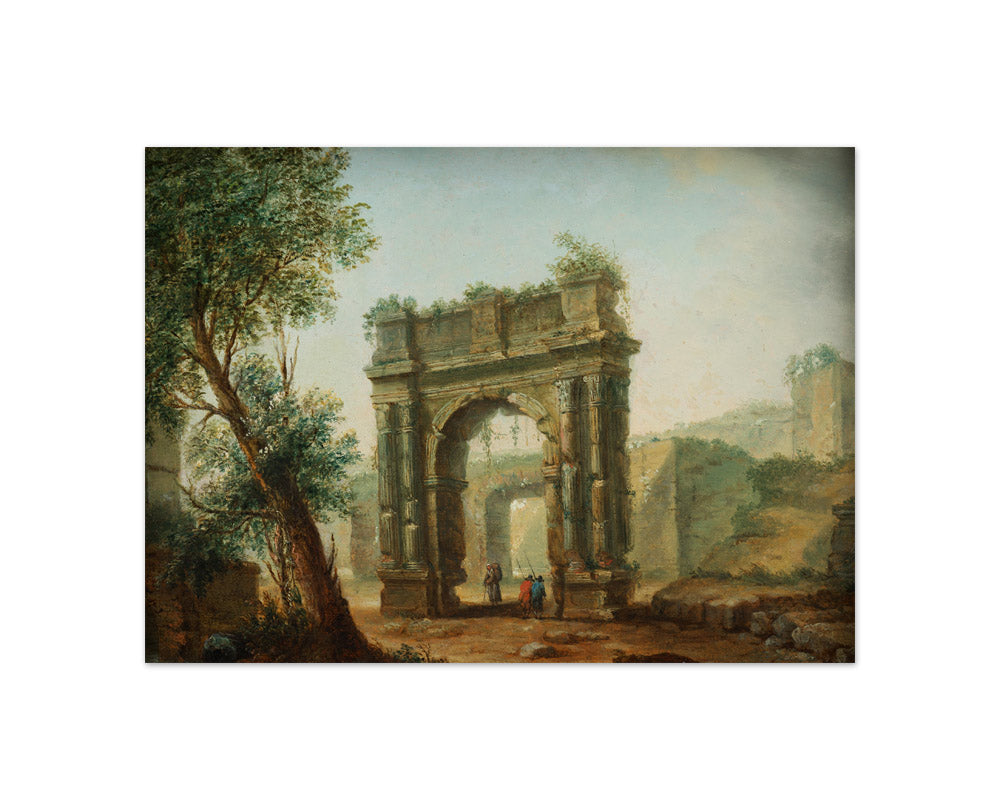 Ruin landscape by Hubert Robert - Compact / Full Bleed / No Frame