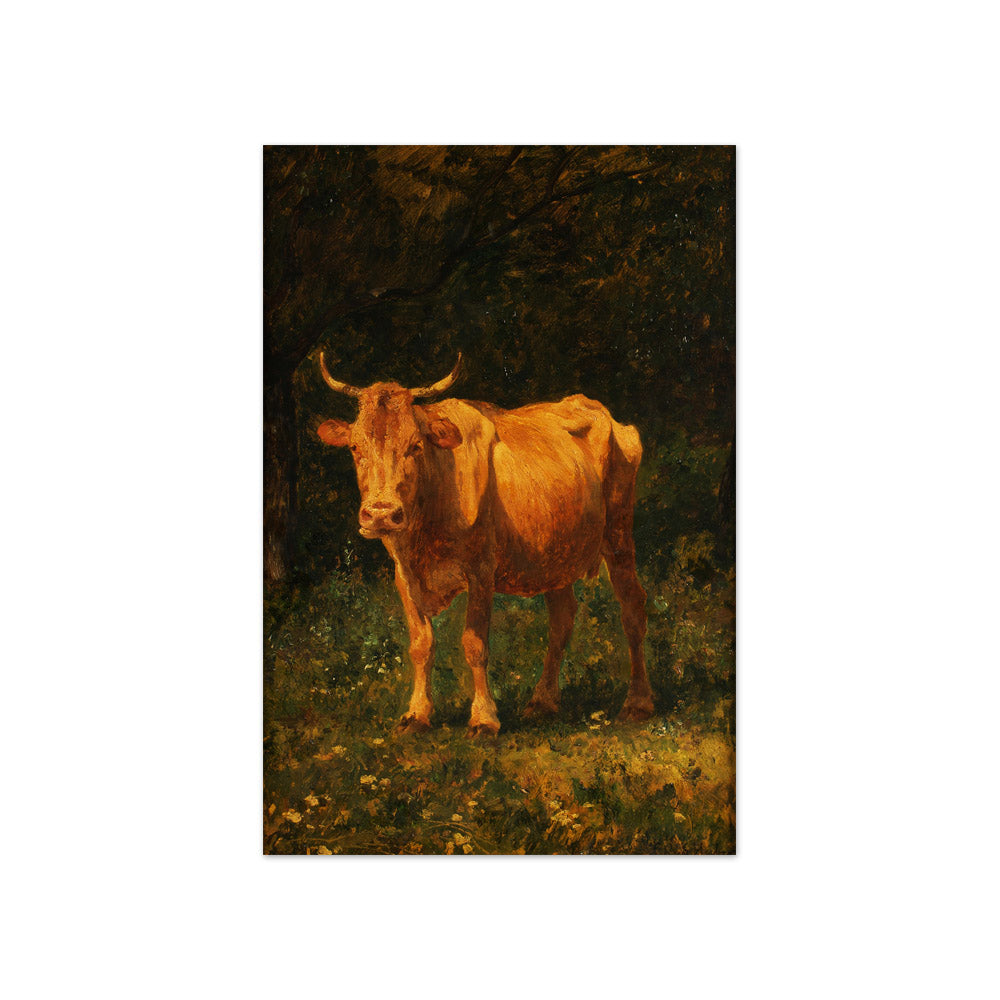 Sand-colored cow by Carl Rudolf Huber - Compact / Full Bleed / No Frame