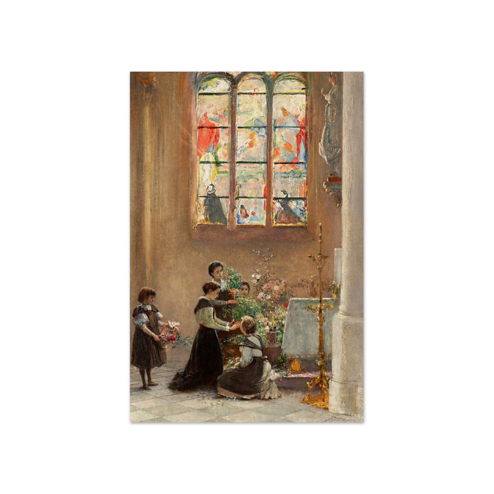 Feast of St. Mary in a Church in Venice by Franz Russ der Jüngere - Compact / Full Bleed / No Frame
