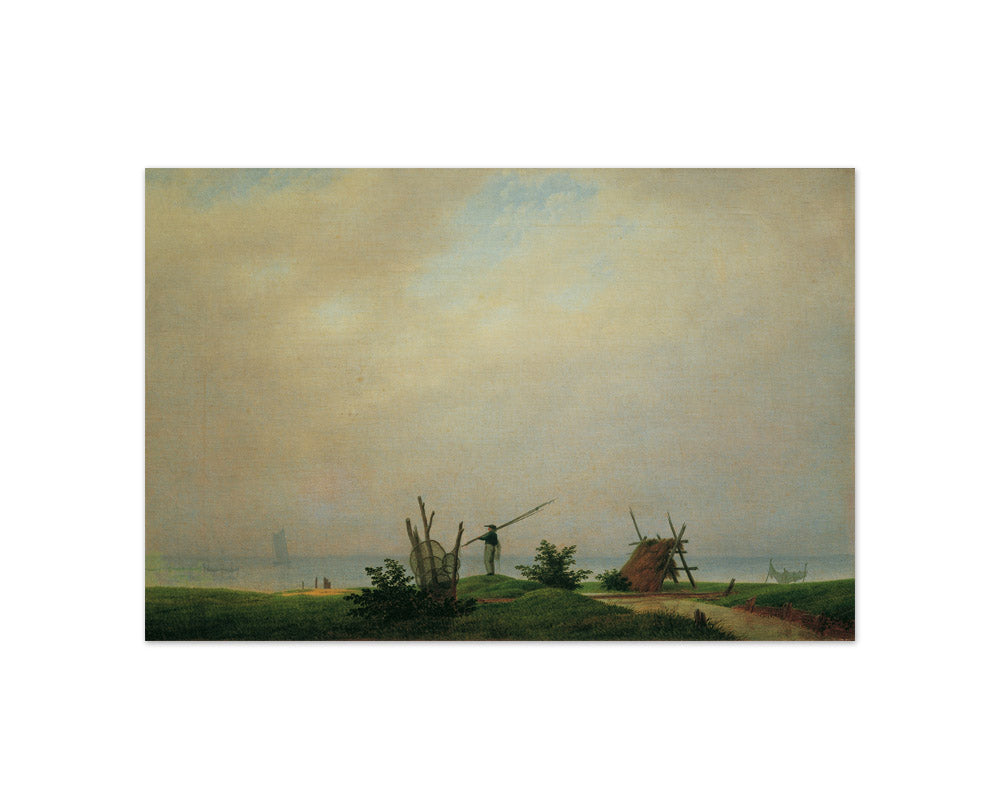 Seashore with Fisherman by Caspar David Friedrich - Compact / Full Bleed / No Frame