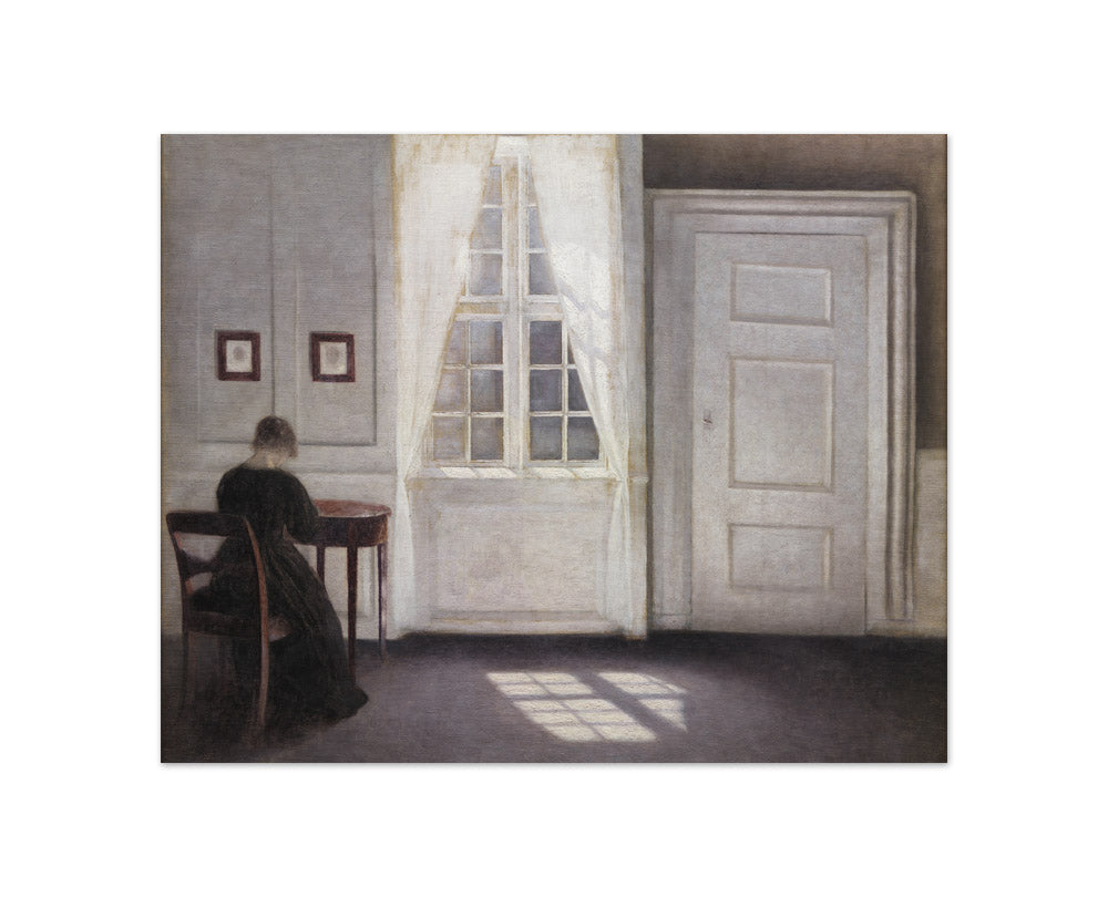 Interior in Strandgade, Sunlight on the Floor by Vilhelm Hammershøi - Compact / Full Bleed / No Frame