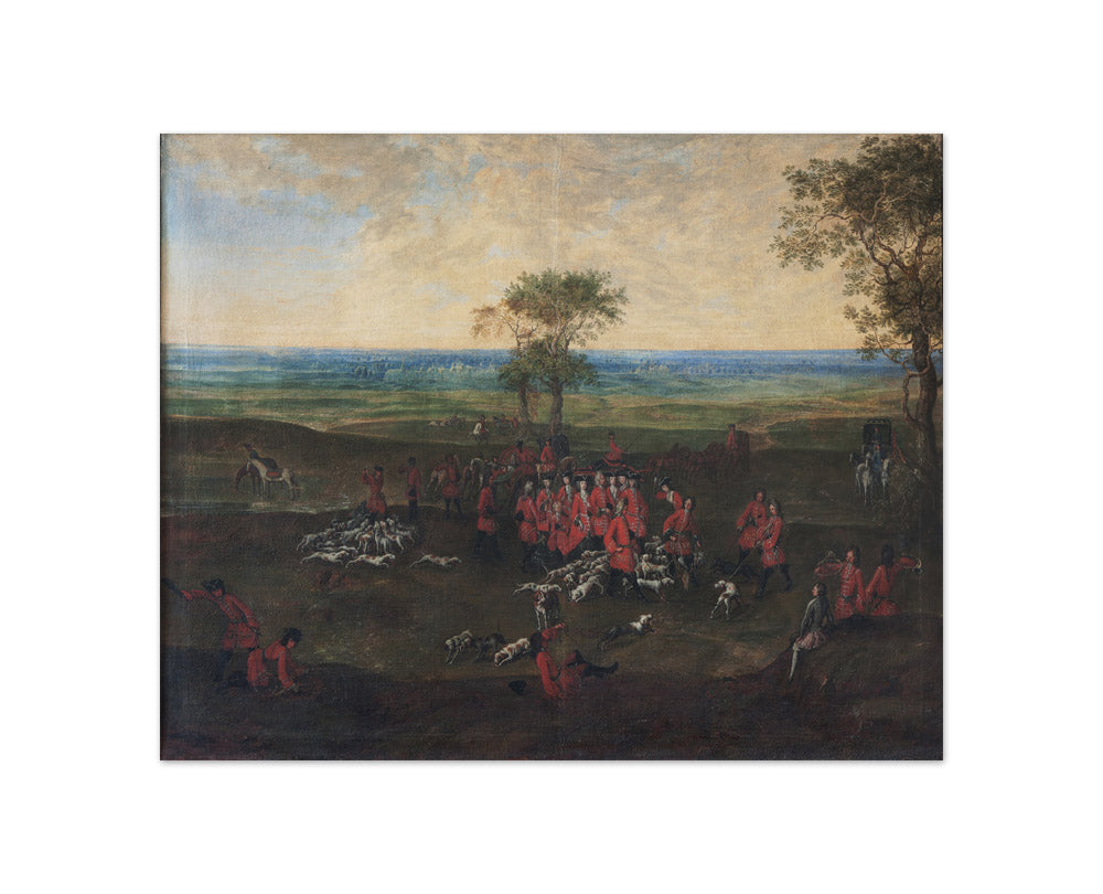 A hunt in which the princesses participate, partly in male attire by Unknown - Compact / Full Bleed / No Frame