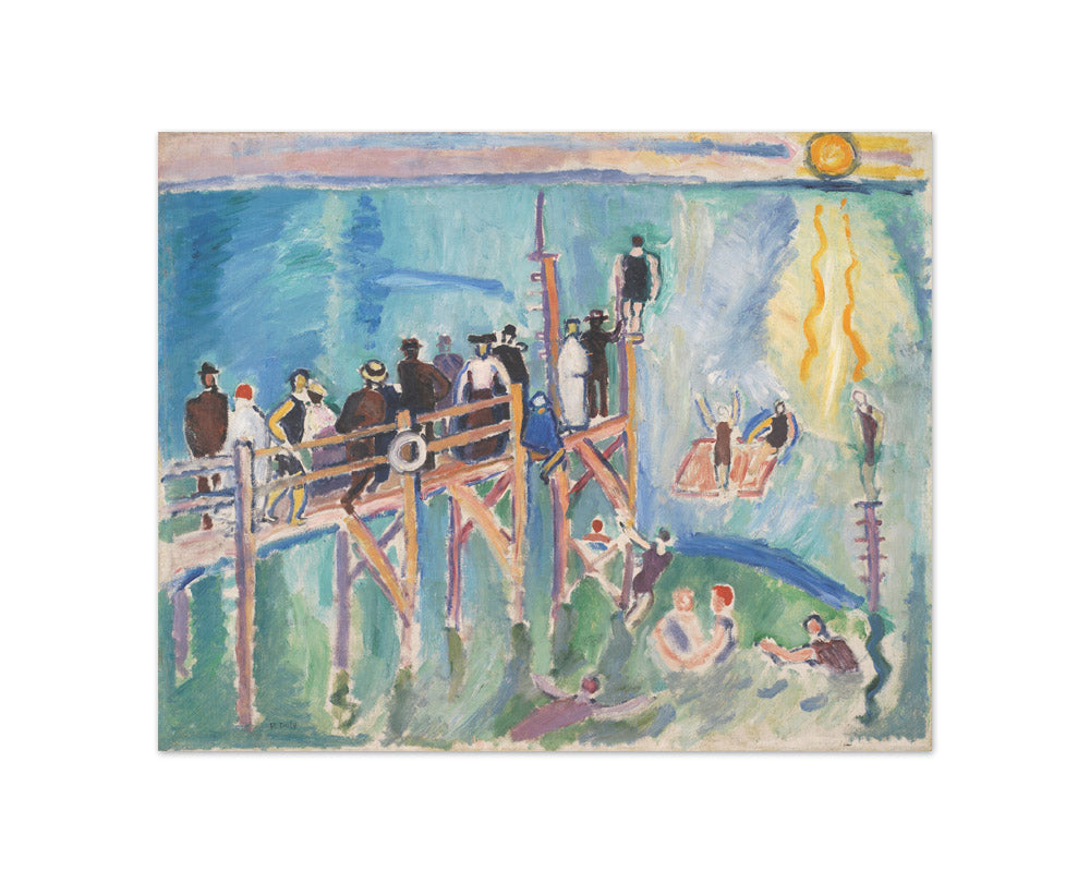 Sun Reflections on the Sea at Sainte-Adresse by Raoul Dufy - Compact / Full Bleed / No Frame