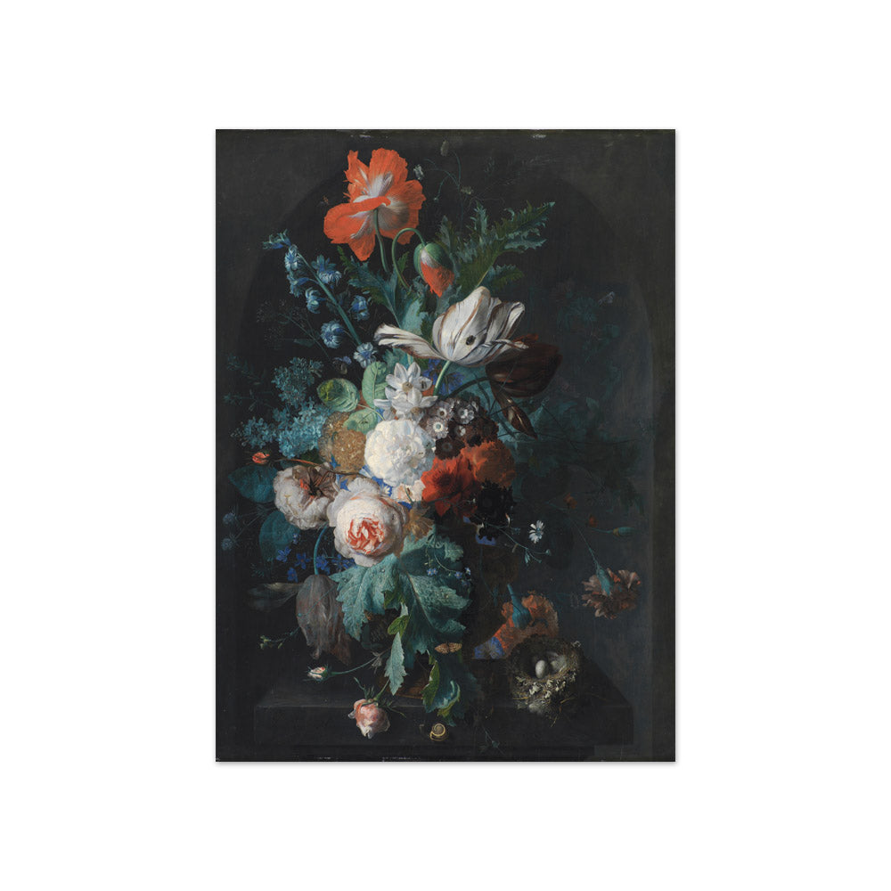 A Vase with Flowers by Jan van Huysum - Compact / Full Bleed / No Frame