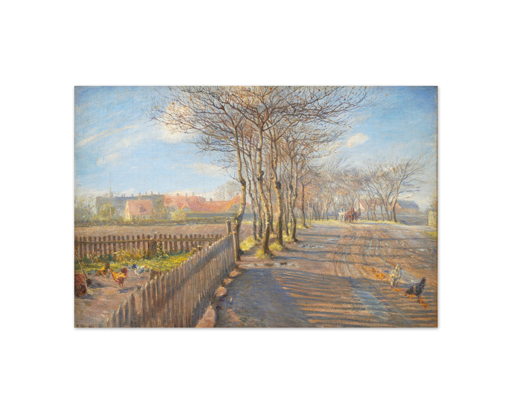 Country Lane with Trees. Kastrup by Theodor Philipsen - Compact / Full Bleed / No Frame