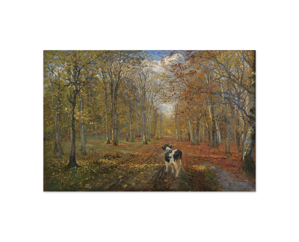 A road in the Deer Park. Autumn by Theodor Philipsen - Compact / Full Bleed / No Frame