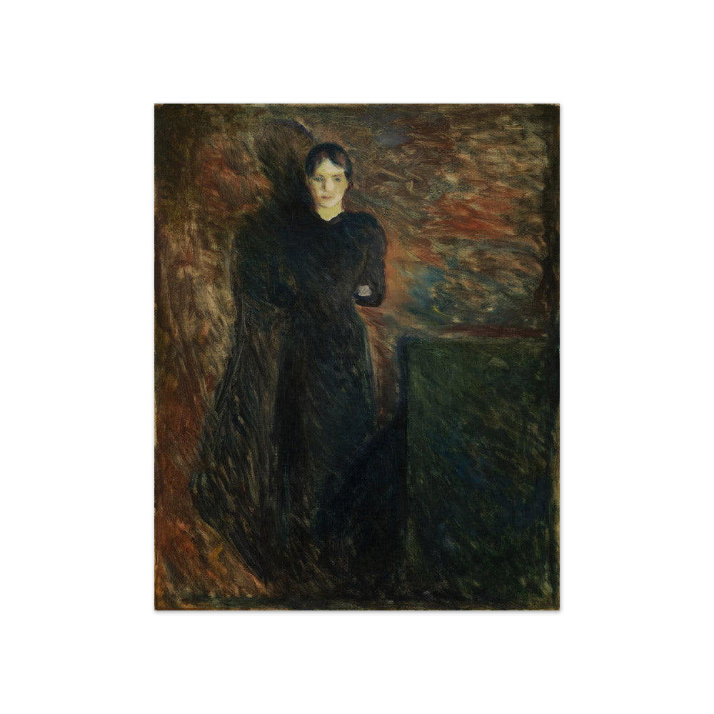 Lady in Black by Edvard Munch - Compact / Full Bleed / No Frame