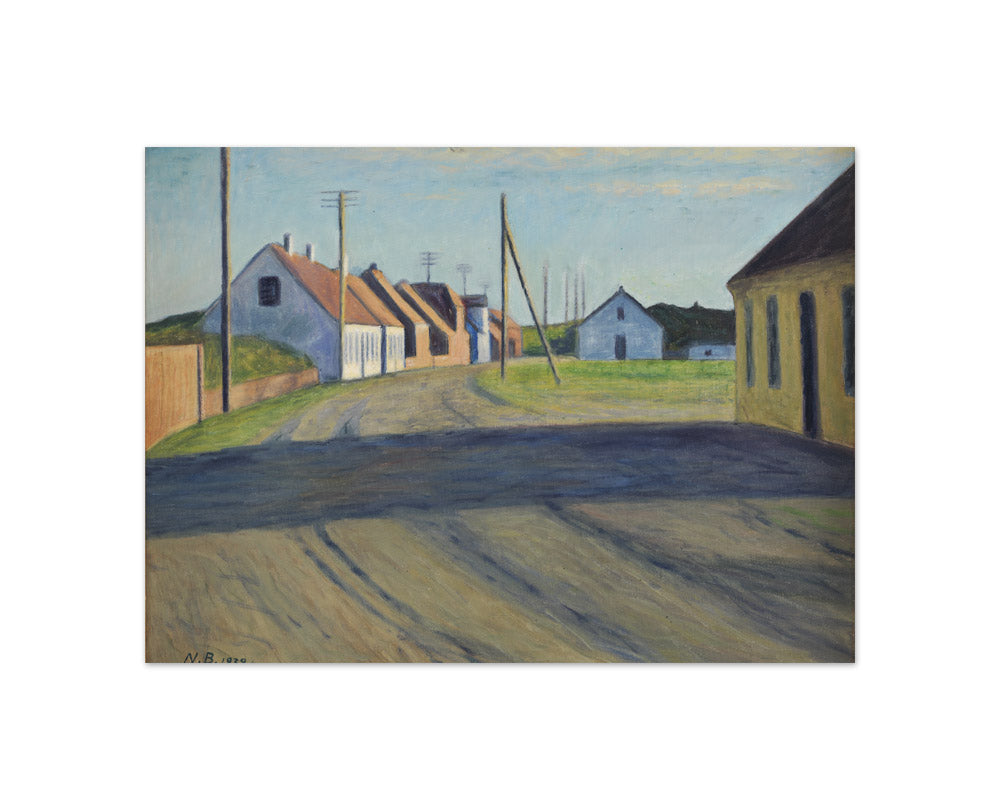 Road in a small town. Strande by Niels Bjerre - Compact / Full Bleed / No Frame