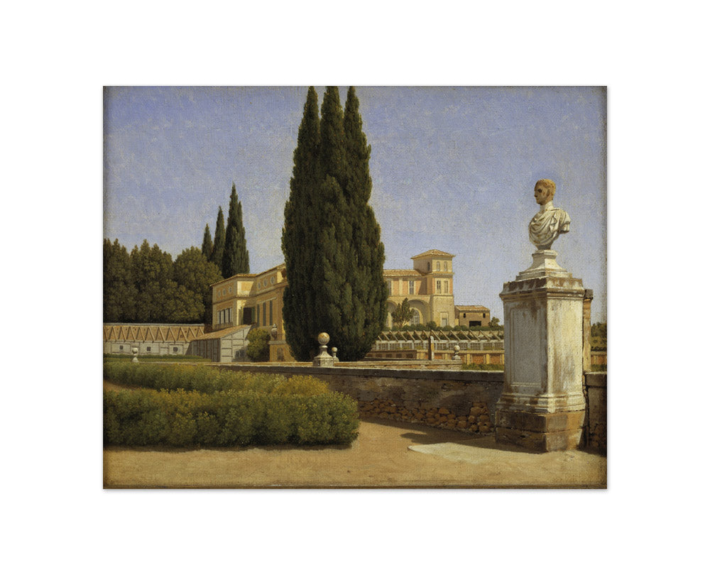 View of the Gardens of the Villa Albani. Rome by C.W. Eckersberg - Compact / Full Bleed / No Frame