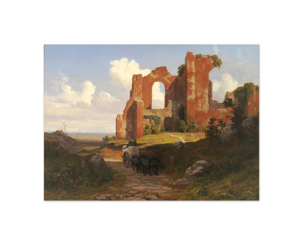 View of the Terme di Caracalla in Rome by Thorald Læssøe - Compact / Full Bleed / No Frame