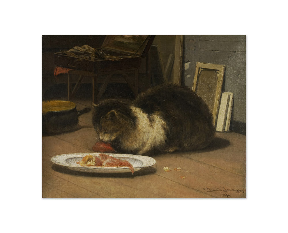 The Cat in the Studio by David Jacobsen - Compact / Full Bleed / No Frame