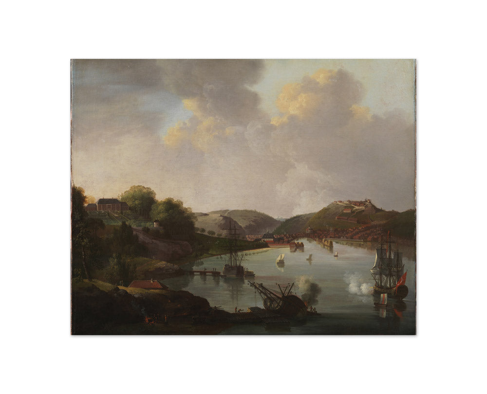 View of Fredrikshald in Norway by C.A. Lorentzen - Compact / Full Bleed / No Frame