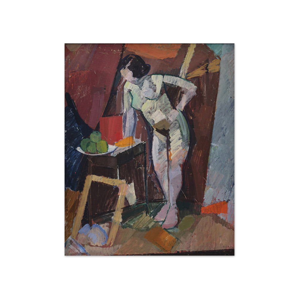 Standing Female Nude by Edvard Weie - Compact / Full Bleed / No Frame