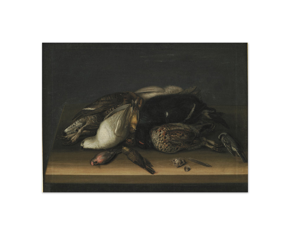 Wildfowl on a Wooden Table by Jacob Biltius - Compact / Full Bleed / No Frame