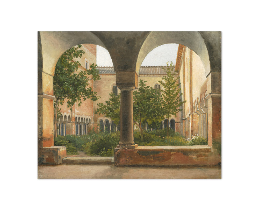 The Cloisters of San Lorenzo fuori le mura in Rome by C.W. Eckersberg - Compact / Full Bleed / No Frame