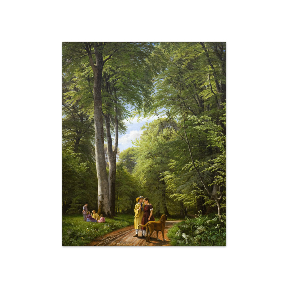 A Beech Wood in May near Iselingen Manor, Zealand by P.C. Skovgaard - Compact / Full Bleed / No Frame