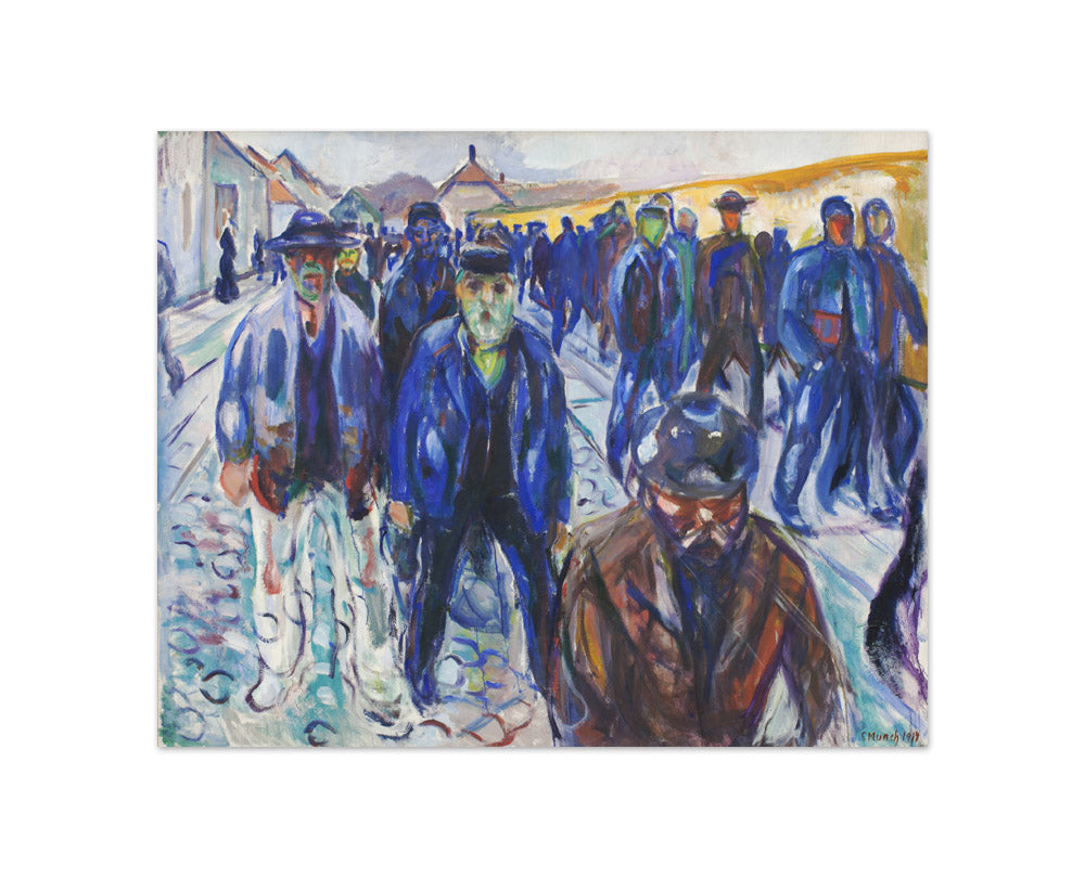 Workers on their Way Home by Edvard Munch - Compact / Full Bleed / No Frame