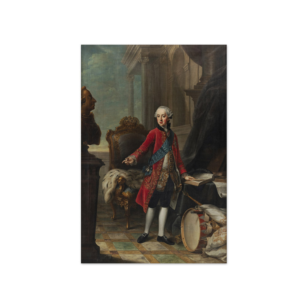 Portrait of Frederik, Heir Presumptive by Johann Georg Ziesenis - Compact / Full Bleed / No Frame