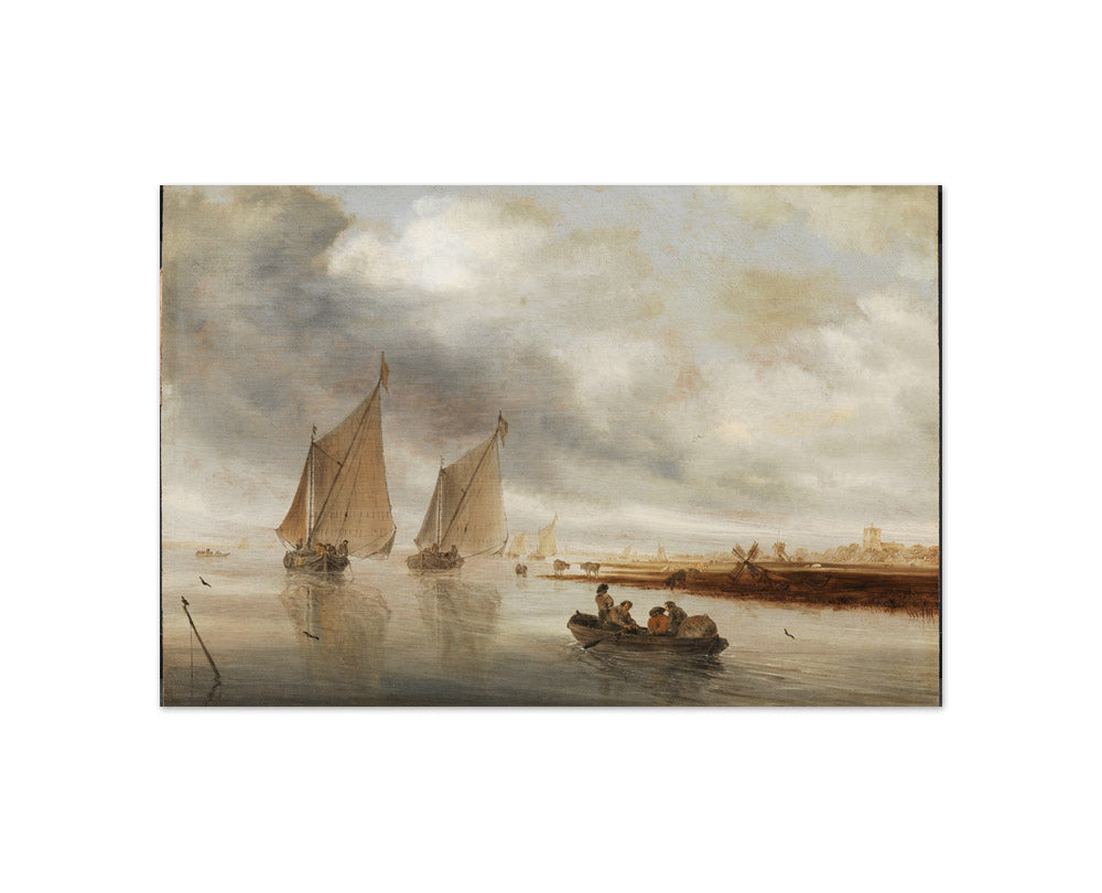 River Scenery by Salomon van Ruysdael - Compact / Full Bleed / No Frame