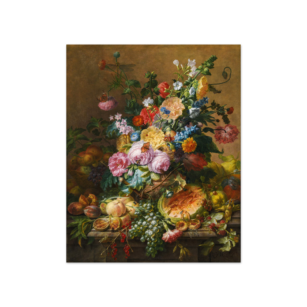 Flowers by Dominicus Gottfried Waerdigh - Compact / Full Bleed / No Frame