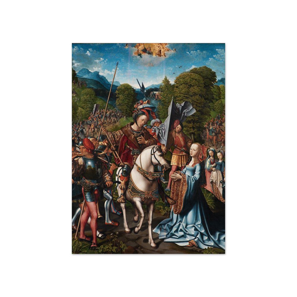 David and Abigail by Jacob Cornelisz van Oostsanen - Compact / Full Bleed / No Frame