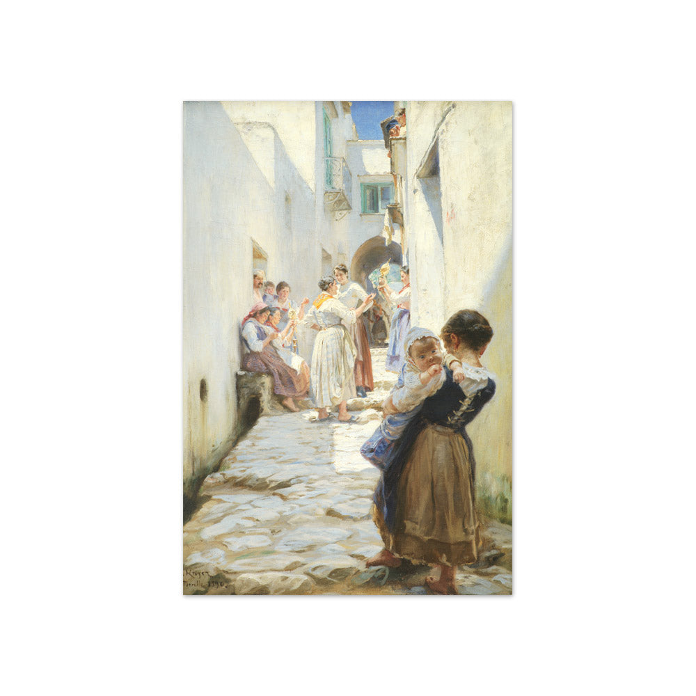 A Street in Torello, Italy by P.S. Krøyer - Compact / Full Bleed / No Frame