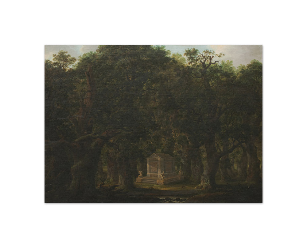 Monument in an Oak Wood by Johann Friedrich Weitsch - Compact / Full Bleed / No Frame