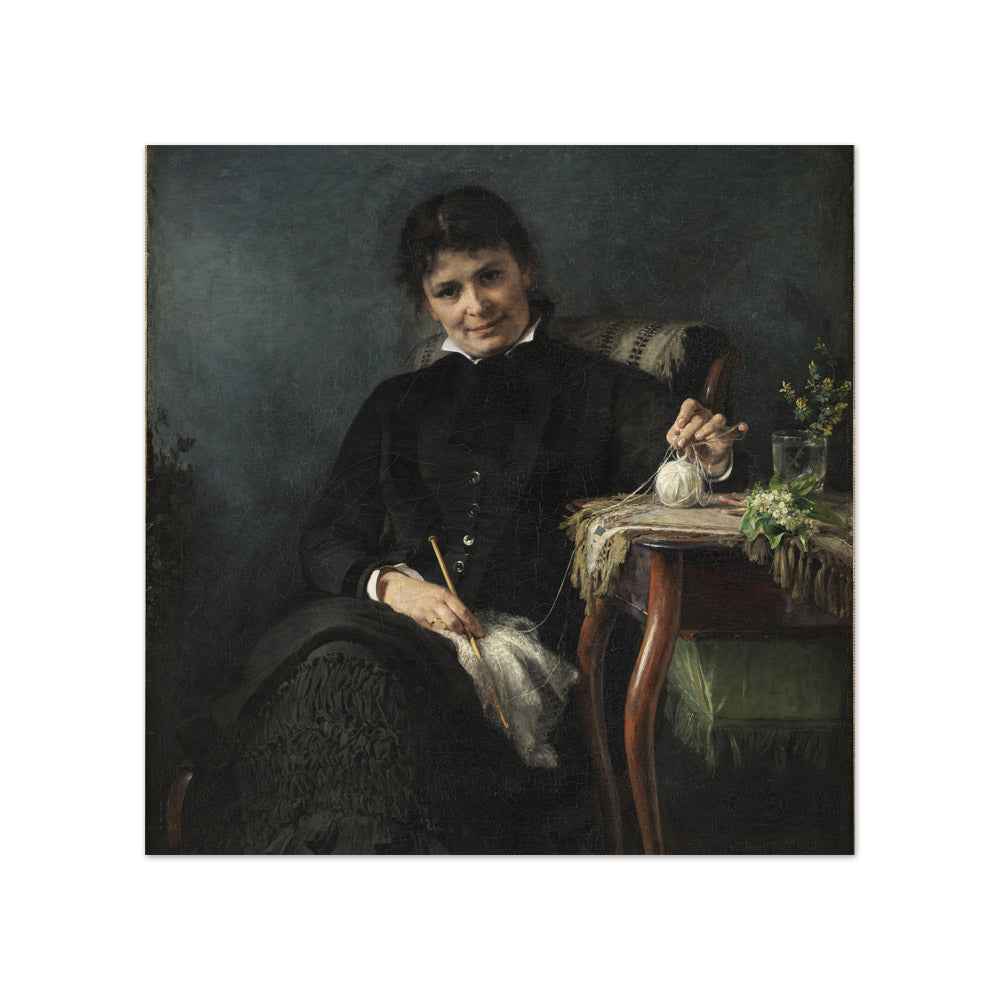 Anna Seekamp, the Artist's Sister by Bertha Wegmann - Compact / Full Bleed / No Frame