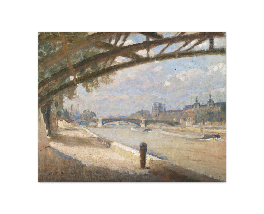 Under the Pont des Arts, Paris. Noon by Julius Paulsen - Compact / Full Bleed / No Frame