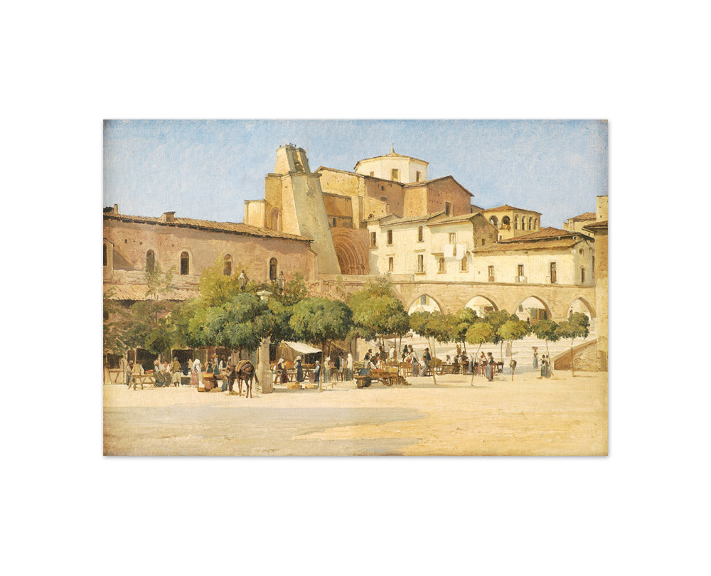 The Square in Sulmona by Edvard Petersen - Compact / Full Bleed / No Frame