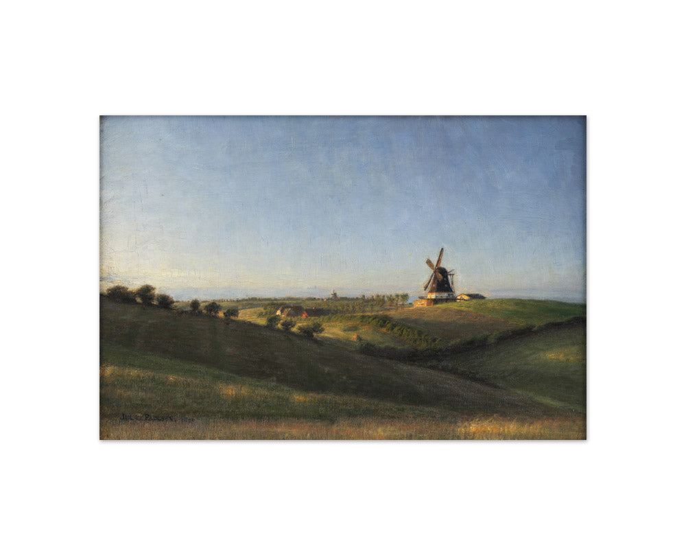 Landscape at Kolding, Jutland, at Sunset by Julius Paulsen - Compact / Full Bleed / No Frame