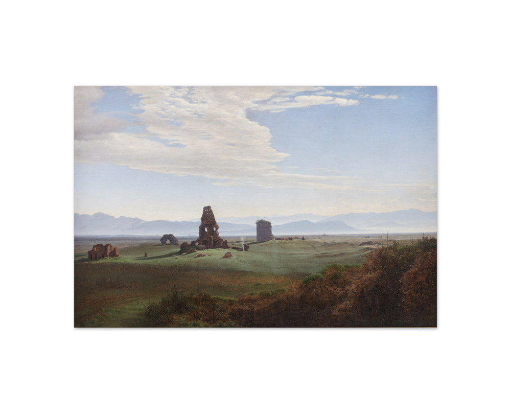 Ruins in the Roman Campagna by Janus la Cour - Compact / Full Bleed / No Frame