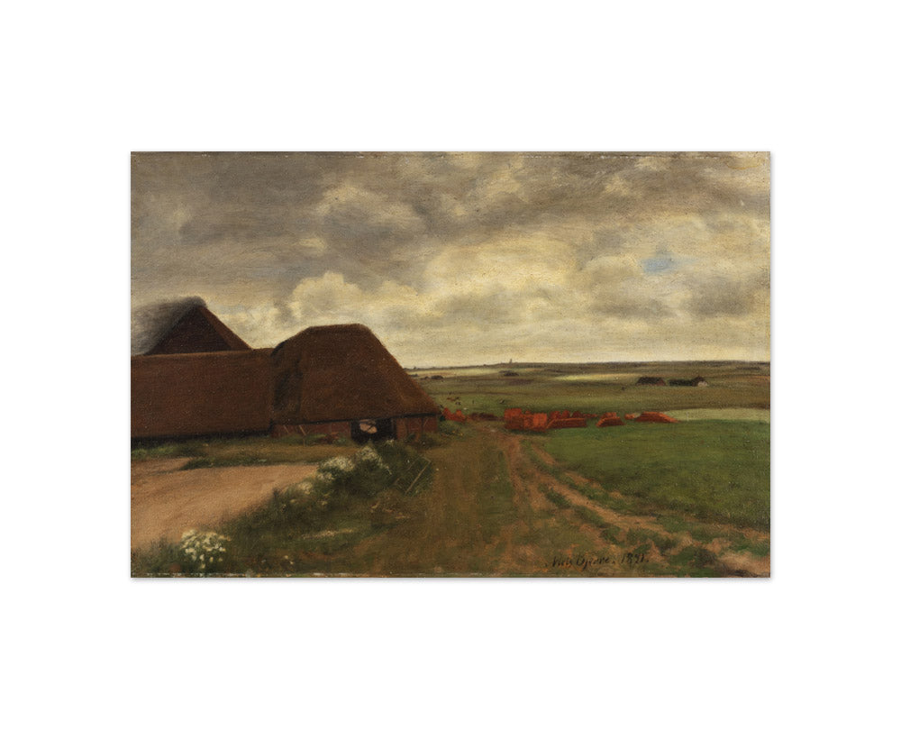 At a West Jutland brickworks. Grey weather by Niels Bjerre - Compact / Full Bleed / No Frame
