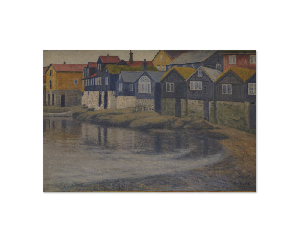 Old houses in Thorshavn by Niels Bjerre - Compact / Full Bleed / No Frame