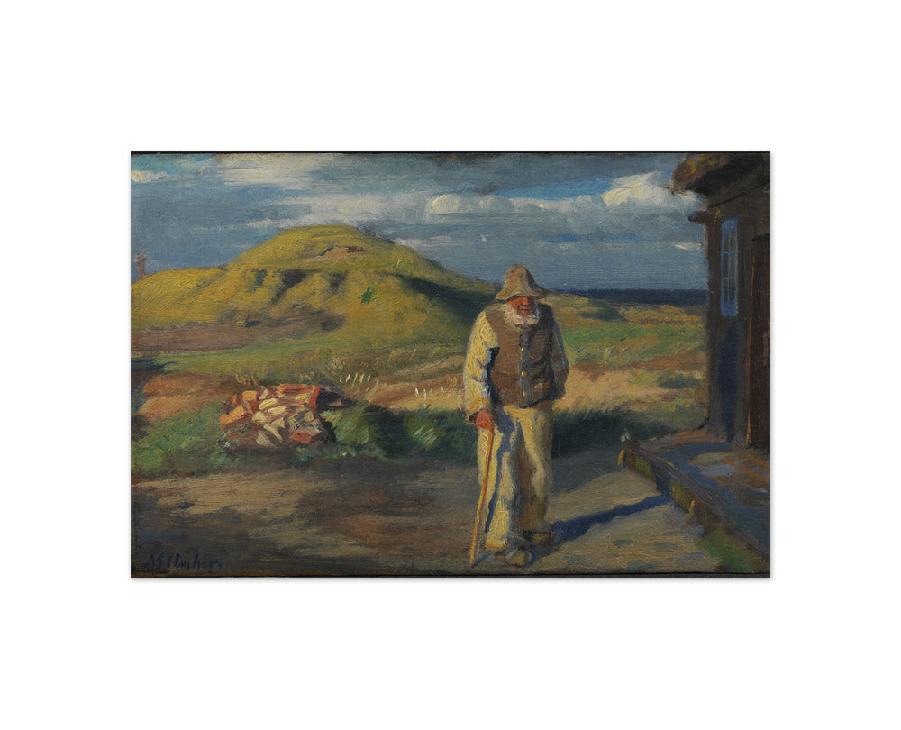 A Blind Man Outside his House by Michael Ancher - Compact / Full Bleed / No Frame