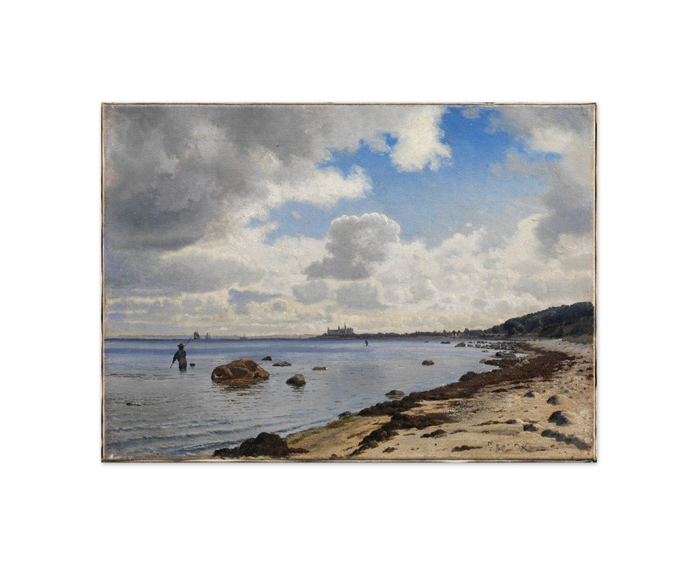 North Coast of Zealand with a view of Kronborg by Vilhelm Kyhn - Compact / Full Bleed / No Frame