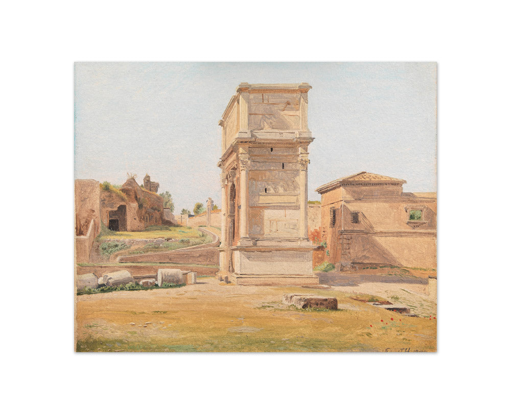 The Arch of Titus in Rome by Constantin Hansen - Compact / Full Bleed / No Frame