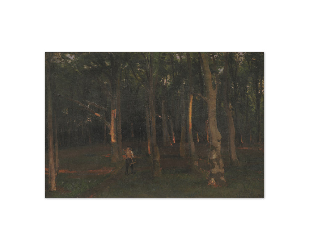 Forest at Sunset by Hans Smidth - Compact / Full Bleed / No Frame