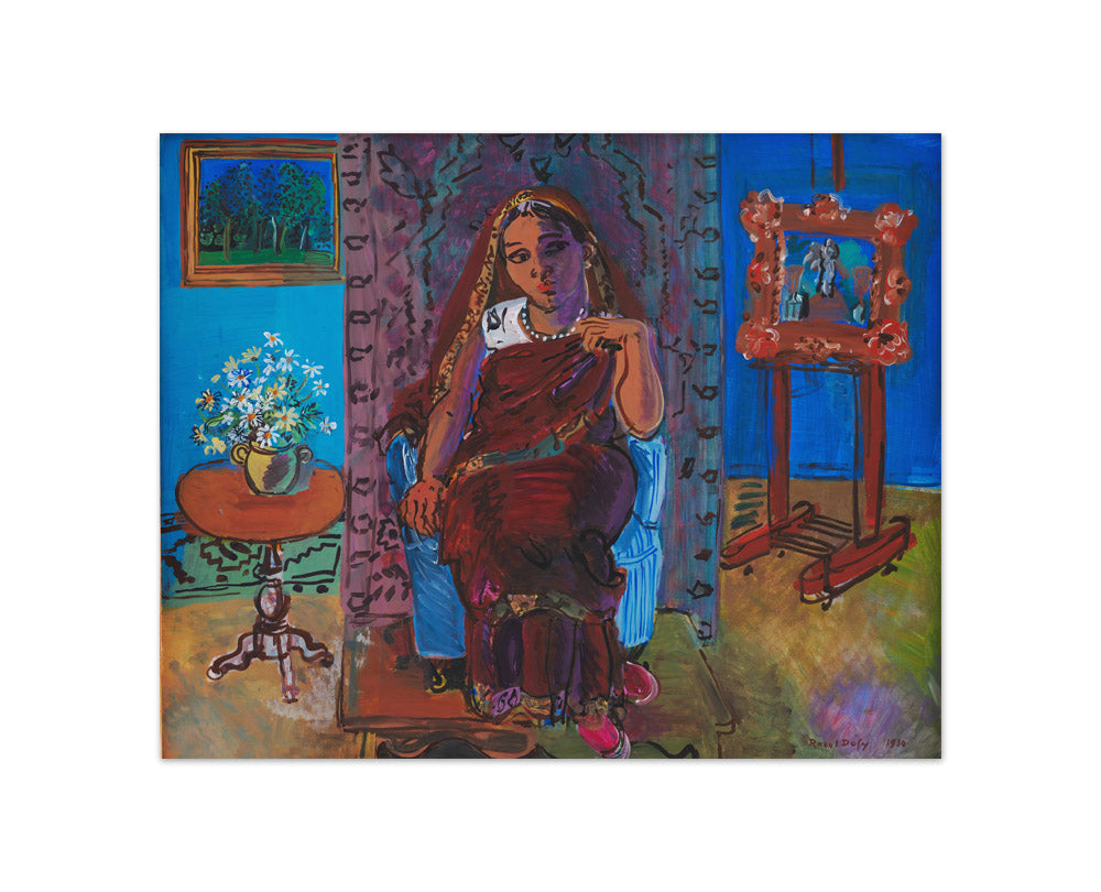 Interior with a Hindu Girl by Raoul Dufy - Compact / Full Bleed / No Frame