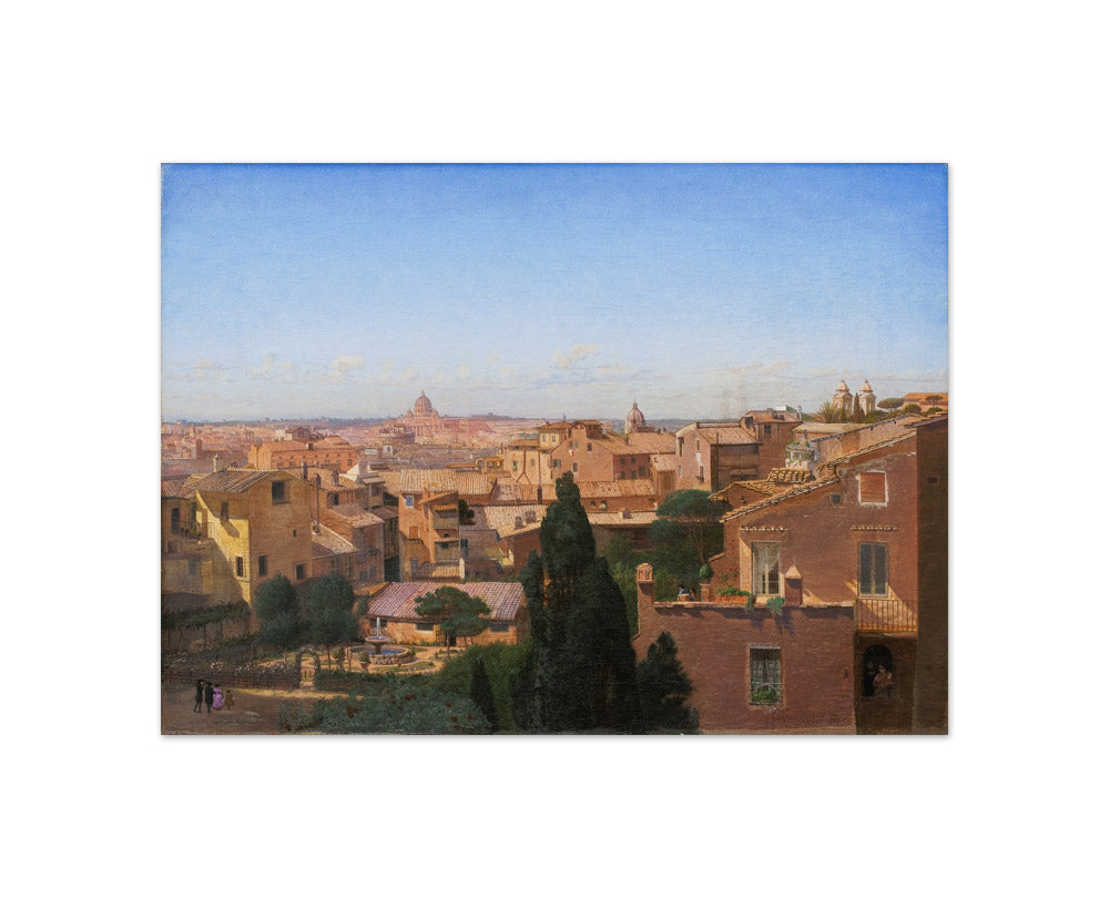 A View of Rome Seen from the Artist's Dwelling by H.J. Hammer - Compact / Full Bleed / No Frame