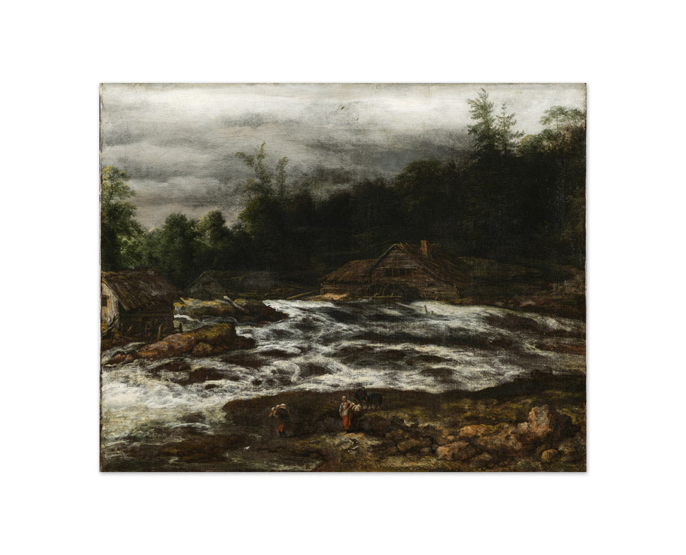 Mountain Scenery with Waterfall by Jan van Kessel the Elder - Compact / Full Bleed / No Frame