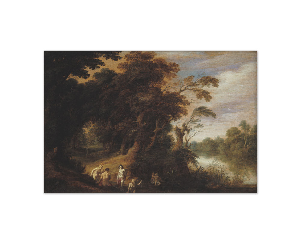 Wooded Landscape with Bathing Nymps by Alexander Keirincx - Compact / Full Bleed / No Frame