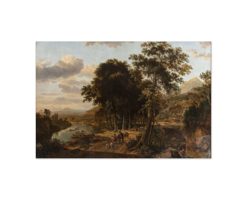 Southern Landscape, Sunset by Johannes Lingelbach - Compact / Full Bleed / No Frame